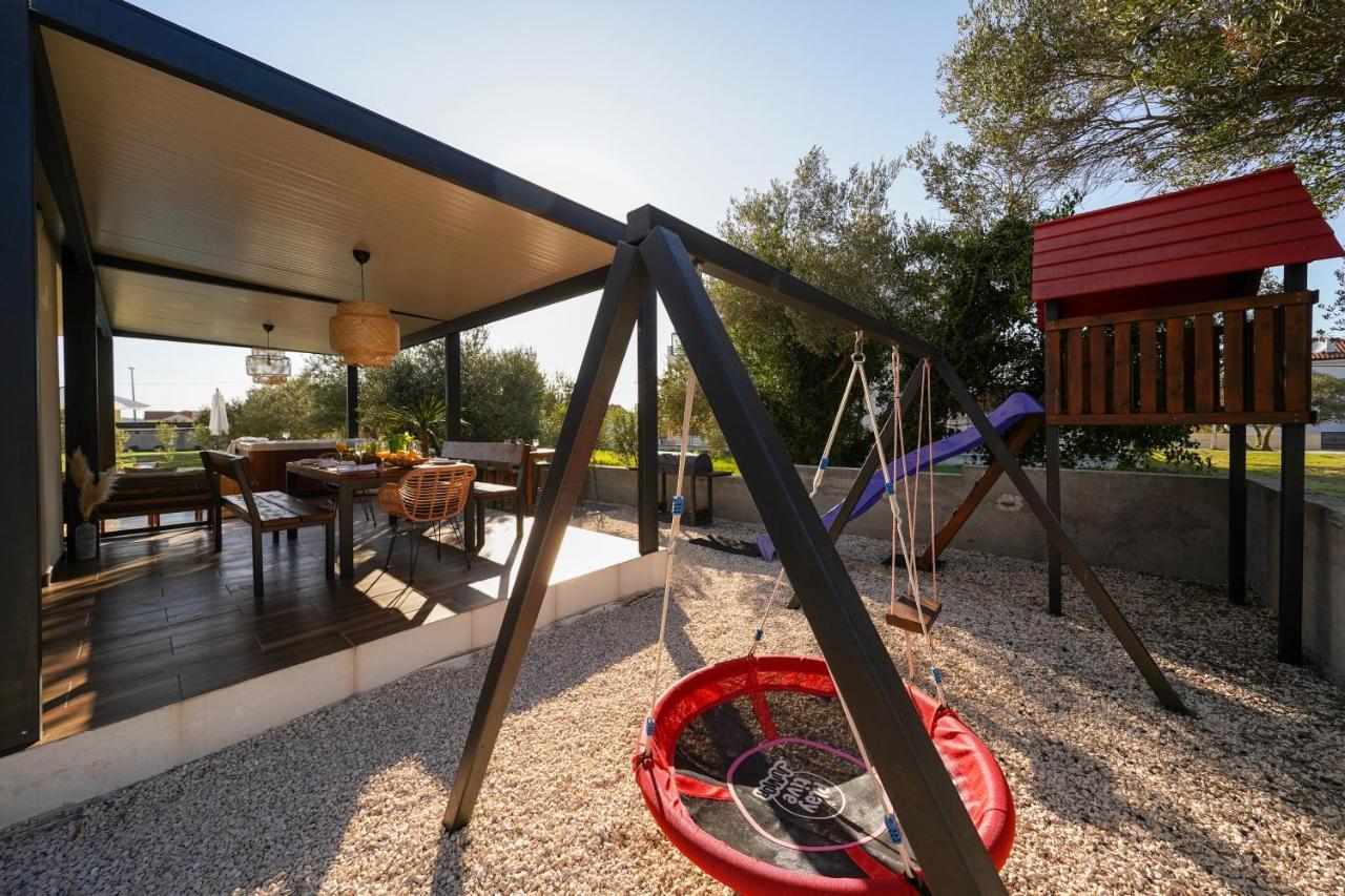 Villa Suncica With Heated Pool, Jacuzzi And Bikes Near Zadar Sukošan 外观 照片
